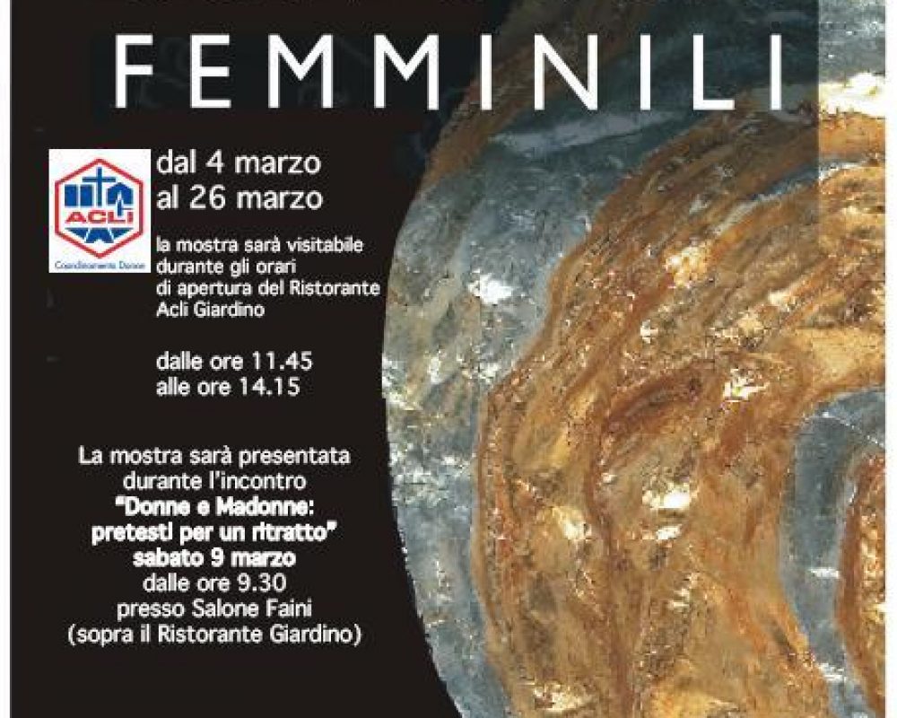 04/03/2013 – Mostra con occhi femminili